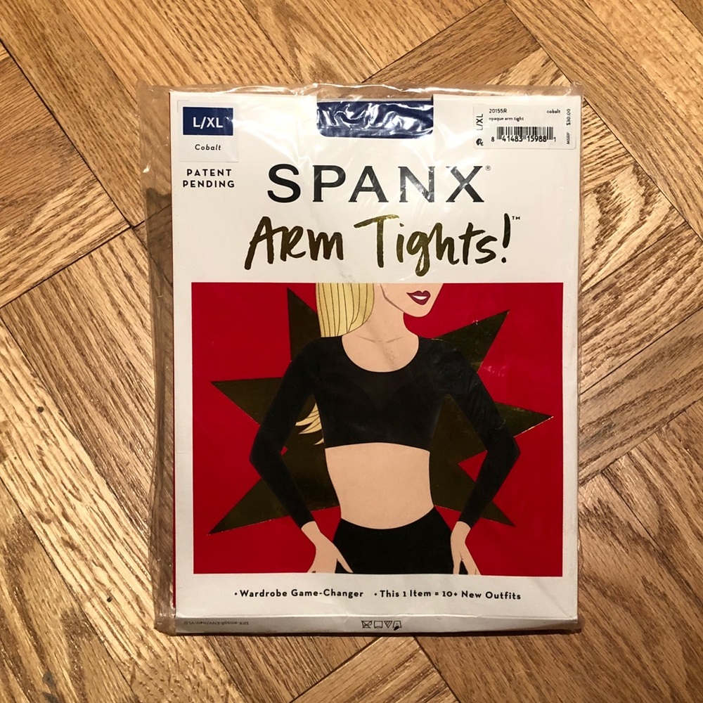 NEW Spanx Arm Tights in L/XL, Cobalt